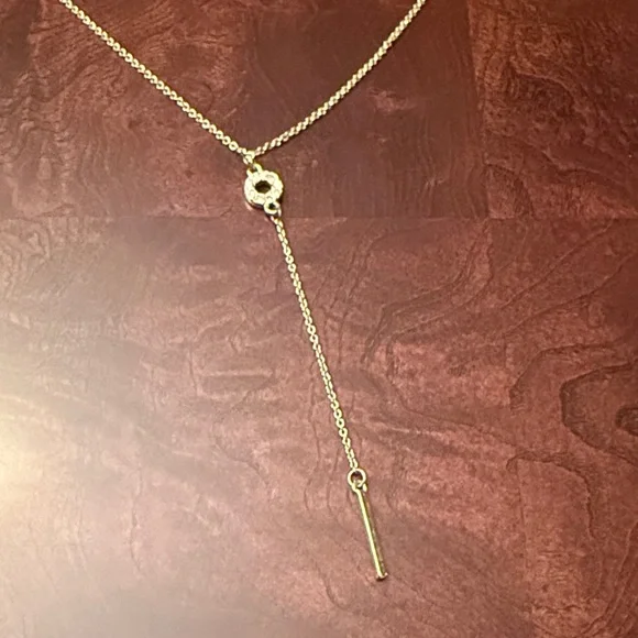 Ann Taylor Gold Lariat Necklace - Picture 2 of 5